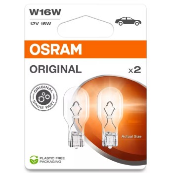 OSRAM Λαμπτήρας Αυτοκινήτου Original 921-2BL W16W W2.1x9.5d Wedge με Γυάλινη Βάση